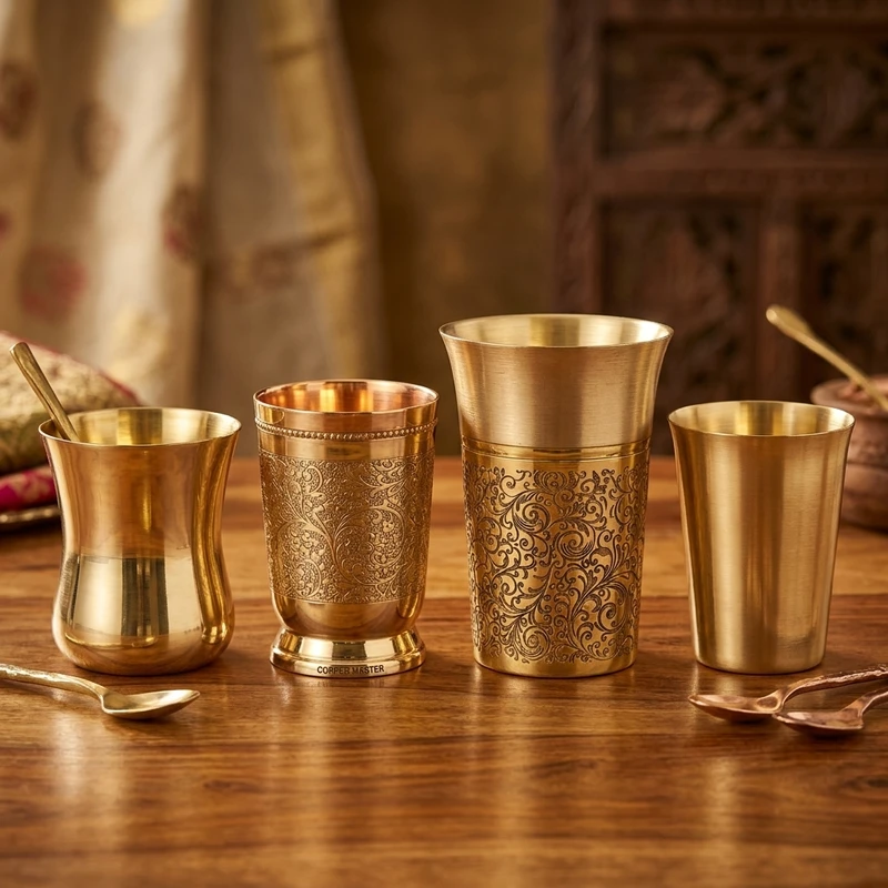 Artisan Brass Glasses