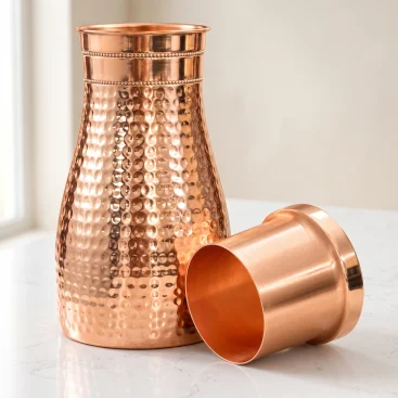 Bedside 1 Liter Copper Bottle Jar