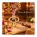 Pure Brass Aarti Diya Dimensions Height and Width Infographic