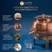 Handcrafted Pure Copper Dispenser Solid Brass Hardware Precision Flow Tap and Artisanal Hand-Hammered Detail