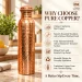 1L Pure Copper Water Bottle & 2 Glasses Set – Hand Hammered - Amazon Official Listing Image
