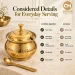 Pure Brass Ghee Pot Superiority Matrix Non-Toxic Kalai Lining Heavy Gauge Longevity