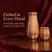 1L Pure Copper Kalash Jar & 2 Lidded Glasses Set – Etched - Amazon Official Listing Image