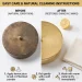 Pure Brass Masala Box Natural Care and Cleaning Instructions Before and After Lemon Salt Restoration