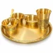 Heritage Pure Brass Thali Set, 6 Pieces (30 cm Plate) - 01_main_B0HM4WMDYN.webp