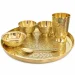 Signature Pure Brass Thali Set, 6 Pieces (30 cm Plate) - 01_main_B0HM4YM6GZ.webp