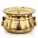 Traditional Punjabi Pure Brass Pateeli with Lid & Kalai Tin Lining (2.5 Litres) - Slide 1