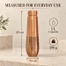 1L Pure Copper Water Bottle Half Hammered Tabletop Lifestyle Display