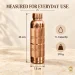 1L Pure Copper Water Bottle Textured Cylindrical Lifestyle Tabletop Display