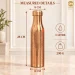 1L Pure Copper Water Bottle Hammered Rugby Lifestyle Tabletop Display