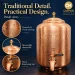 Sheetal Copper Water Dispenser Tap and Floral Carved Features