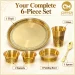 Heritage Pure Brass Thali Set, 6 Pieces (30 cm Plate) - 03_pt02_B0HM4WMDYN.webp