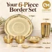 Border Pure Brass Thali Set, 6 Pieces (32 cm Plate) - 03_pt02_B0HM4WP3ZK.webp