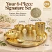 Signature Pure Brass Thali Set, 6 Pieces (30 cm Plate) - 03_pt02_B0HM4YM6GZ.webp