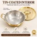 Pure Brass Cooking Kadhai with Lid & Kalai Tin Lining - Slide 3