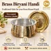 Authentic Pure Brass Biryani Handi with Lid & Kalai Tin Lining (2 Litres) - Slide 3