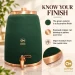 Jaldhara Matte Green Finish and Pure Copper Interior Details