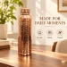 All-Over Hand Dimpled Hammered Texture on Solid Cylindrical Pure Copper Body