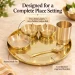 Virasat Pure Brass Thali Set, 6 Pieces (30 cm Plate) - 04_pt03_B0HM55WKGC.webp