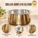 Authentic Pure Brass Biryani Handi with Lid & Kalai Tin Lining (2 Litres) - Slide 4