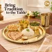 Border Pure Brass Thali Set, 6 Pieces (32 cm Plate) - 05_pt04_B0HM4WP3ZK.webp
