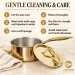 Handcrafted Pure Brass Saucepan with Lid & Kalai Tin Lining (2 Litres) - Slide 5