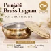 Traditional Punjabi Pure Brass Lagaan with Lid & Kalai Tin Lining (5 Litres) - Slide 5