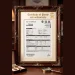 Border Pure Brass Thali Set, 6 Pieces (32 cm Plate) - 06_brass_purity_certificate.webp