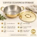 Pure Brass Cooking Kadhai with Lid & Kalai Tin Lining - Slide 6