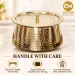 Authentic Pure Brass Biryani Handi with Lid & Kalai Tin Lining (2 Litres) - Slide 6