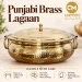 Traditional Punjabi Pure Brass Lagaan with Lid & Kalai Tin Lining (5 Litres) - Slide 6