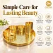 Goodluck Pure Brass Thali Set Cleaning Tips Washing Care Guide