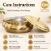 Traditional Punjabi Pure Brass Lagaan with Lid & Kalai Tin Lining (5 Litres) - Slide 7