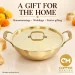 Pure Brass Cooking Kadhai with Lid & Kalai Tin Lining - Slide 8