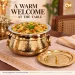 Traditional Punjabi Pure Brass Pateeli with Lid & Kalai Tin Lining (2.5 Litres) - Slide 8