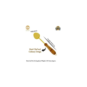 Pure Brass Lead-Free Serving Spoon 13.5 Inch