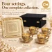 Copper Master Handcrafted Brass Cup Saucer 9Pc Contents 1600