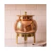 Pure Copper Water Dispenser Matka Pot with Brass Stand and Tap Floral Etched Finish Slide 1 (99.51% Certified Pure Copper)