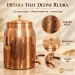 Rudra Copper Water Dispenser Paisley Carvings and Tap Detail