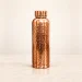 1L Pure Copper Water Bottle Pure Copper Hand Hammered Cylindrical Centered Hero View