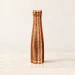 1L Pure Copper Water Bottle Hand Hammered Rugby Silhouette Centered Hero View