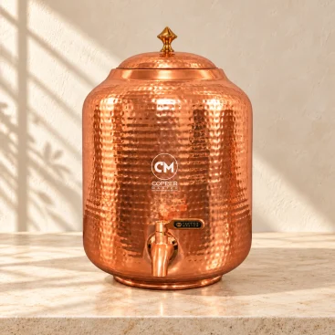 Pure Copper Water Dispenser 11 Litre Solo Pot Centered Hero View