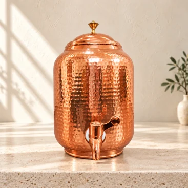 Pure Copper Water Dispenser 5 Litre Solo Pot Centered Hero View