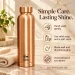 Copper Master Handcrafted Copper Bottle Calliber Matt 1L Care Guide 1600