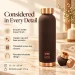 Copper Master Handcrafted Copper Bottle Deco Brown 1L Craft 1600