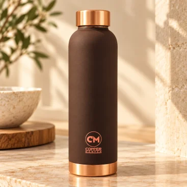 Copper Master Handcrafted Copper Bottle Deco Brown 1L Hero 1600