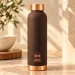 Copper Master Handcrafted Copper Bottle Deco Brown 1L Hero 1600