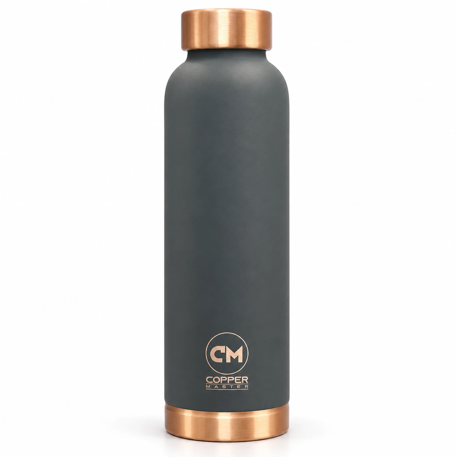 Deco Grey Pure Copper Water Bottle with Exposed Copper Ring (1000 ml) Lifestyle Feature