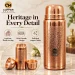 Copper Master Handcrafted Copper Thermus Jar Carved 2L Craftsmanship 1600