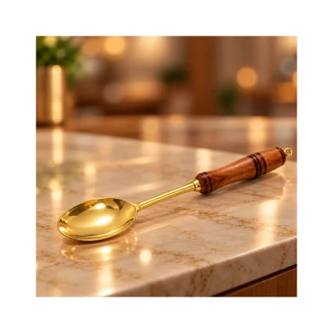 Pure Brass Serving Spoon (13.5 Inch) - Copper Master